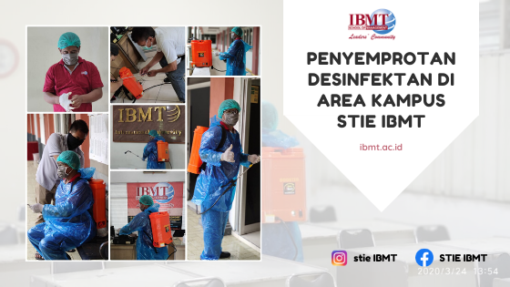 STIE IBMT cegah corona